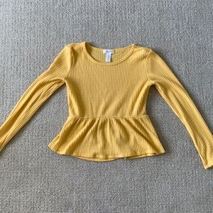 Yellow girls blouse